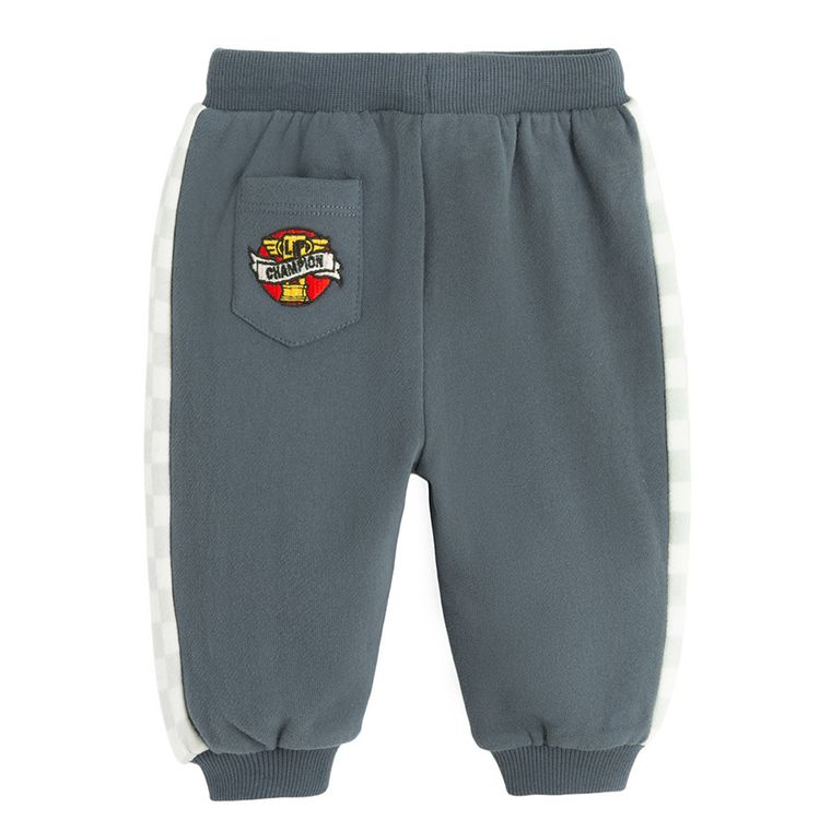 Cool Club, Dres chłopięcy, biało-niebieski, Auta