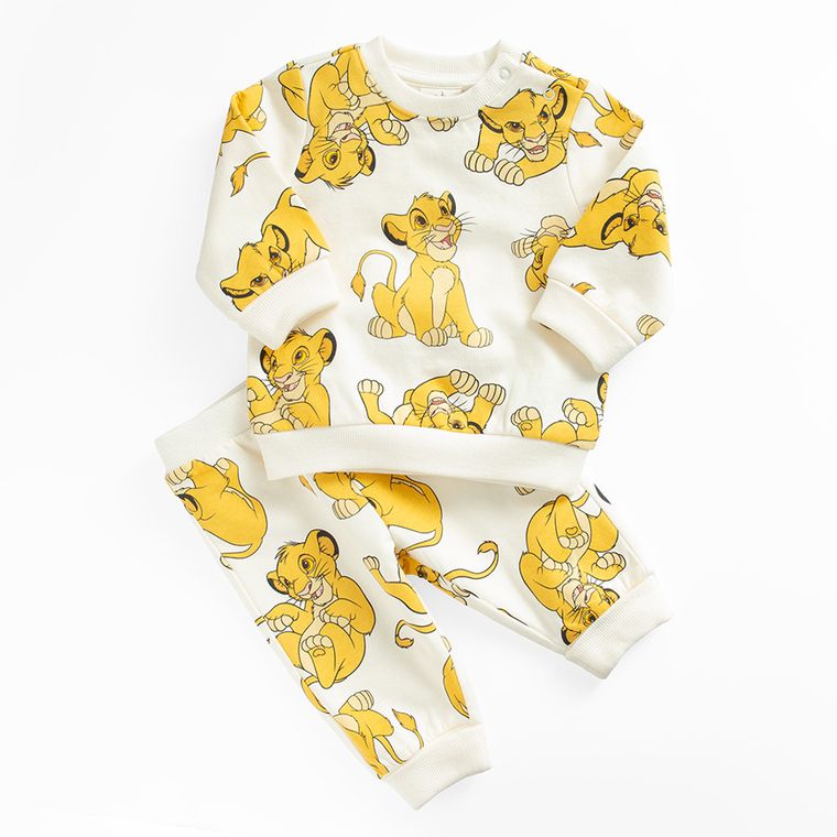 Cool Club, Dres chłopięcy, ecru, Król Lew