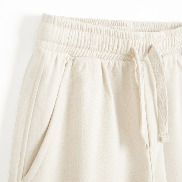 Cool Club, Komplet chłopięcy, Bluza ocieplana, Szorty, beżowy