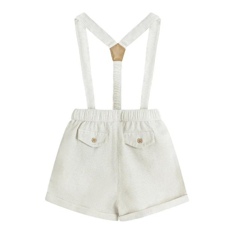 Cool Club, Komplet chłopięcy, Body muślinowe z długim rękawem, Szorty, Szelki, mix