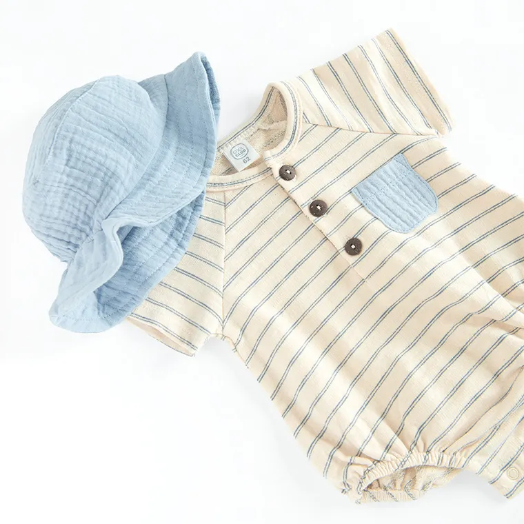 Cool Club, Komplet chłopięcy, Body z krótkim rękawem, Kapelusz, mix