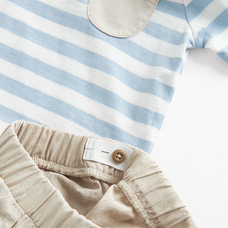 Cool Club, Komplet chłopięcy, T-shirt, Spodnie materiałowe, mix