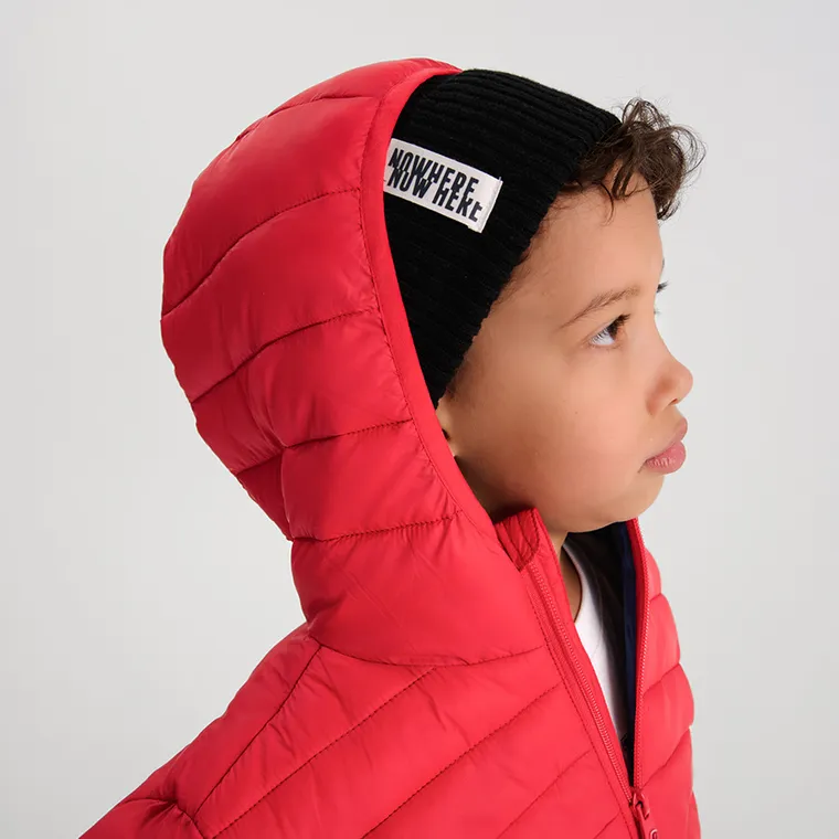 Cool Club, Kurtka chłopięca z kapturem, czerwona