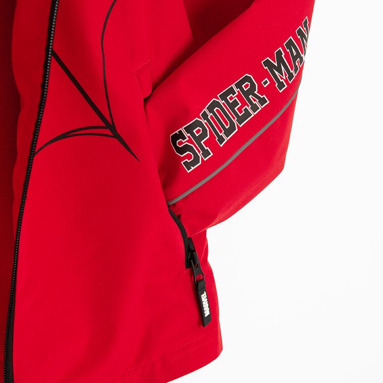 Cool Club, Kurtka chłopięca z kapturem, czerwona, Spider-Man