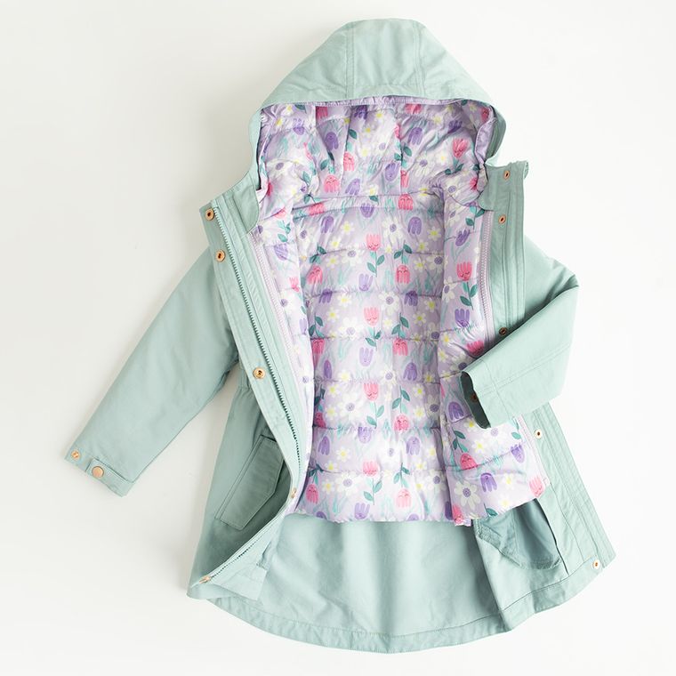 Cool Club, Kurtka dziewczęca z kapturem, 3w1, mix