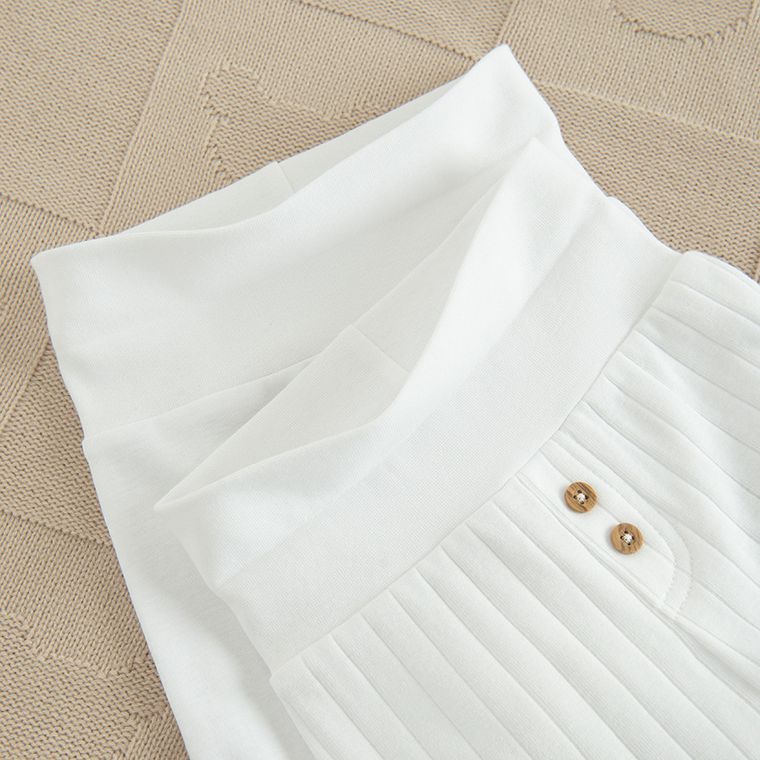 Cool Club, Półśpiochy niemowlęce, bawełna organiczna, białe, zestaw, 2 szt.