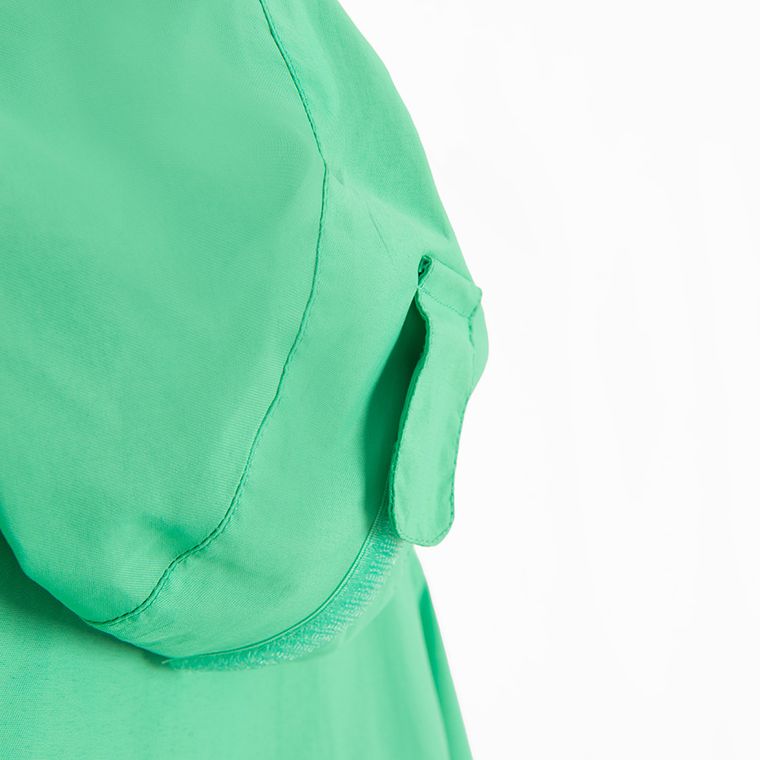 Cool Club, Przeciwdeszczowa kurtka chłopięca z kapturem, zielona