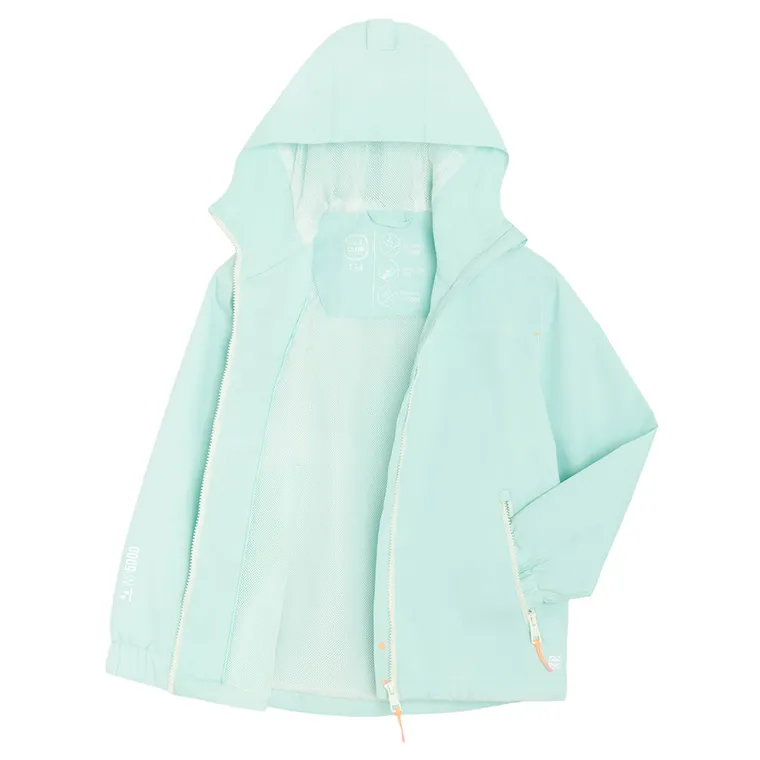 Cool Club, Przeciwdeszczowa kurtka dziewczęca z kapturem, niebieska
