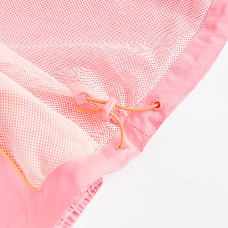 Cool Club, Przeciwdeszczowa kurtka dziewczęca z kapturem, różowa