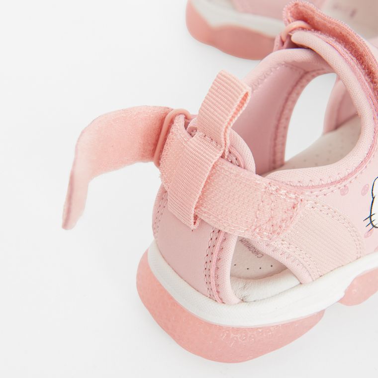 Cool Club, Sandały dziewczęce, różowe, świecąca podeszwa, Hello Kitty