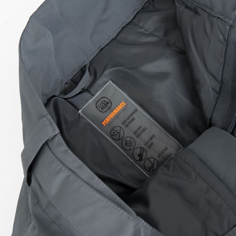 Cool Club, Wodoszczelne spodnie snowboardowe chłopięce, grafitowe