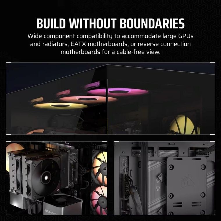 Corsair, obudowa, 3500X RSR ARGB TG Mid-Tower, czarna