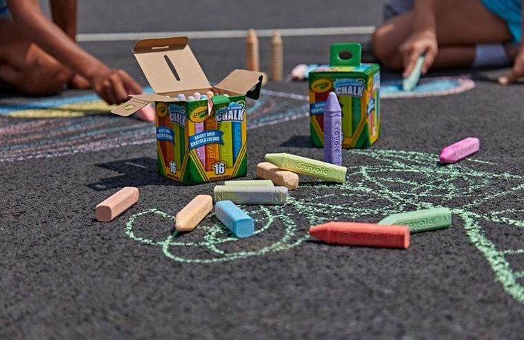 Crayola, kreda tęczowa, 16 szt.