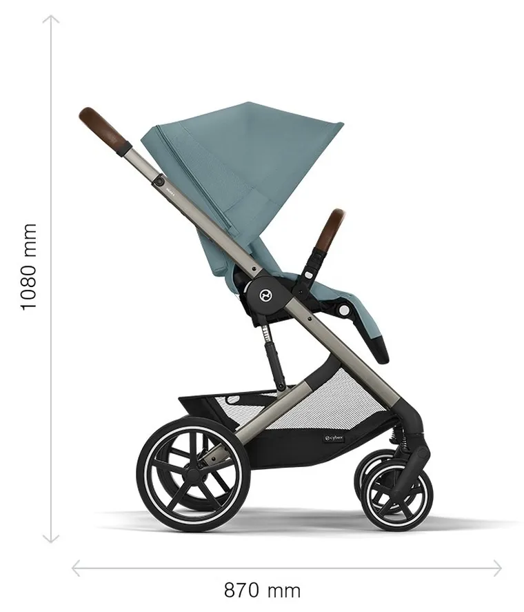 Cybex, Balios S Lux, wózek spacerowy, Stormy Blue