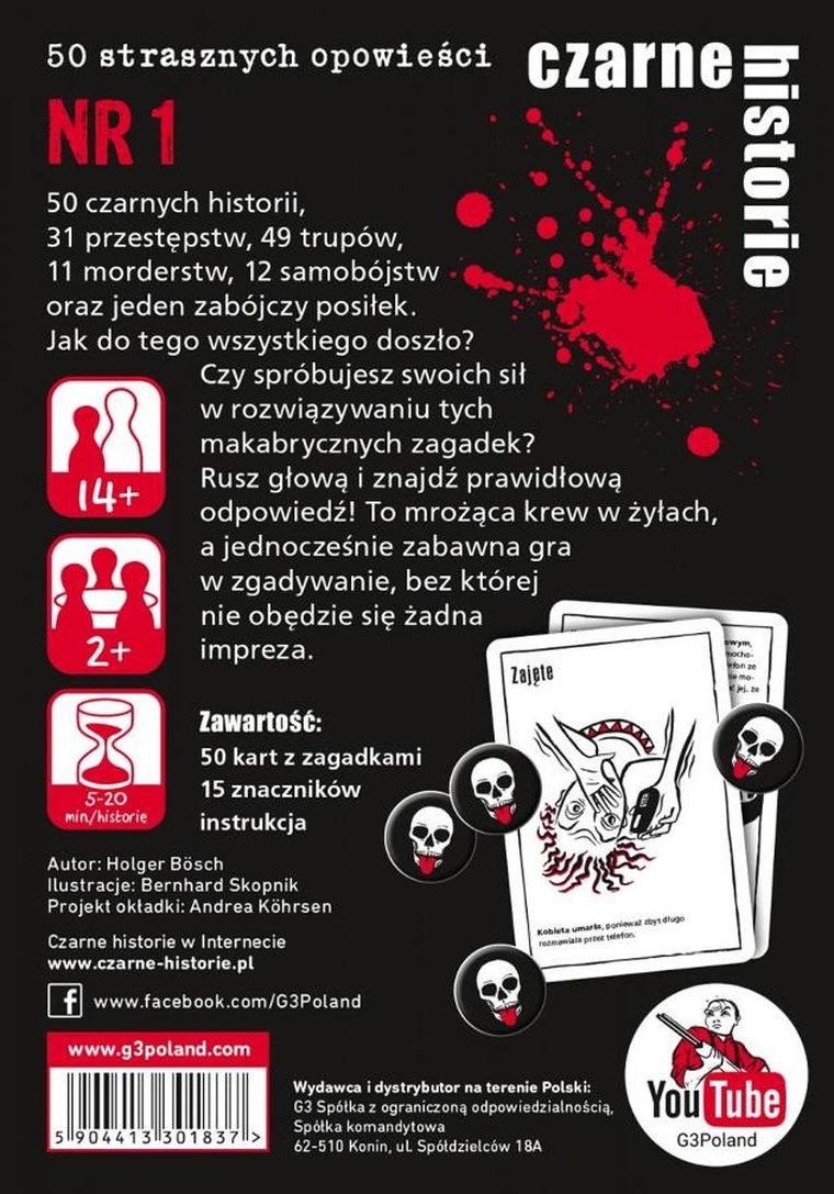 Czarne Historie, Nr 1, gra karciana