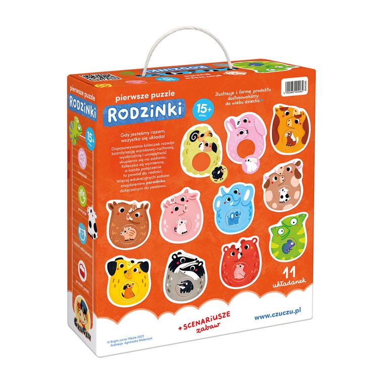 CzuCzu, Pierwsze puzzle z dziurką, Rodzinki, 15m+