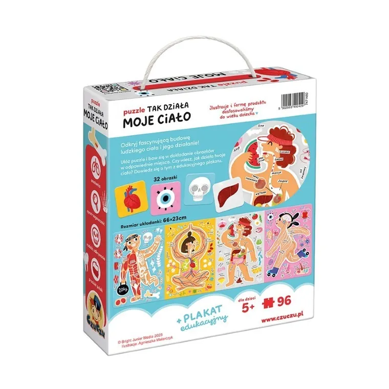 CzuCzu, Tak działa moje ciało, puzzle, 96 elementów