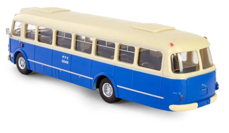 Daffi, Kolekcja Polskiej Motoryzacji, Jelcz 272 Mex, pojazd, model metalowy, 1:43, niebieski