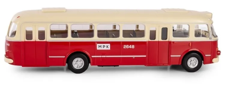 Daffi, Kolekcja Polskiej Motoryzacji, Jelcz 272 MEX, pojazd, model metalowy, czerwony, 1:43