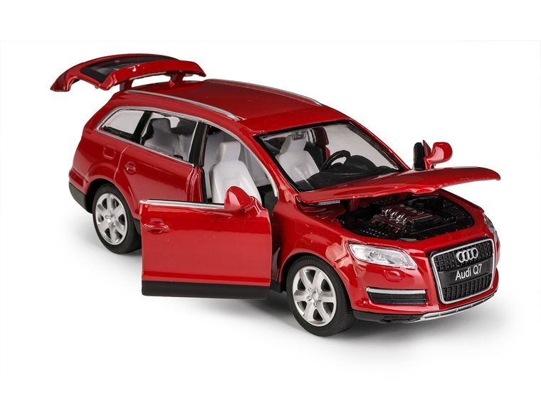 Daffi, MSZ, Audi Q7, pojazd, model metalowy, czerwony, 1:32