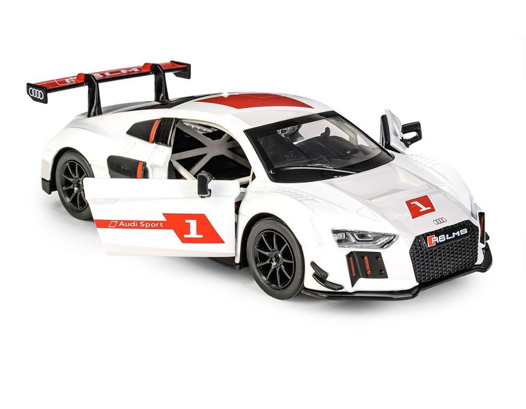 Daffi, MSZ, Audi R8 LMS, pojazd, model metalowy, biały, 1:32