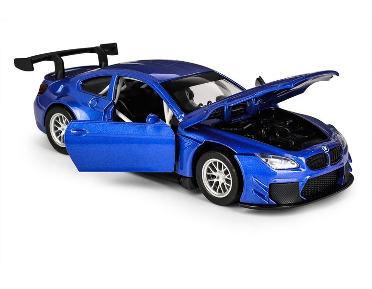 Daffi, MSZ, BMW M6 GT3, pojazd, model metalowy, niebieski, 1:32