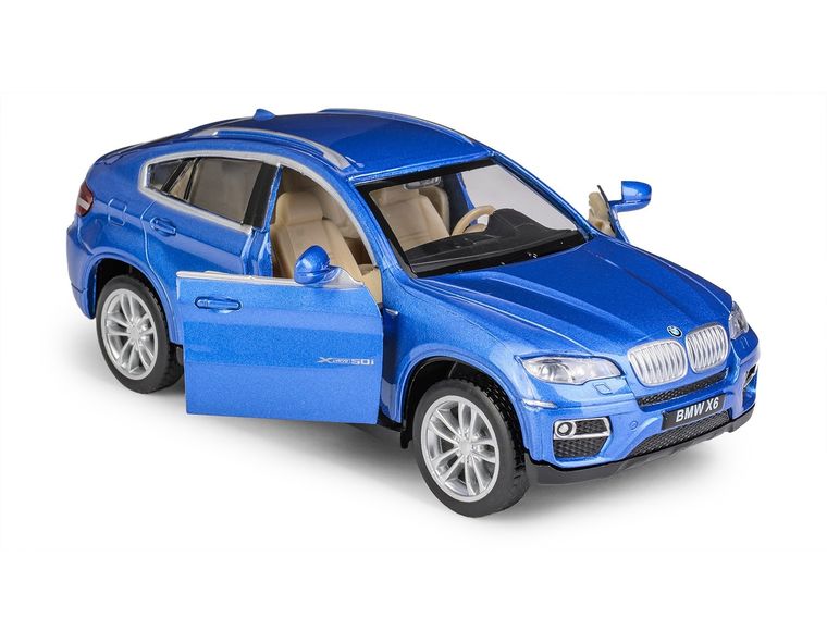 Daffi, MSZ, BMW X6, pojazd, model metalowy, niebieski, 1:32