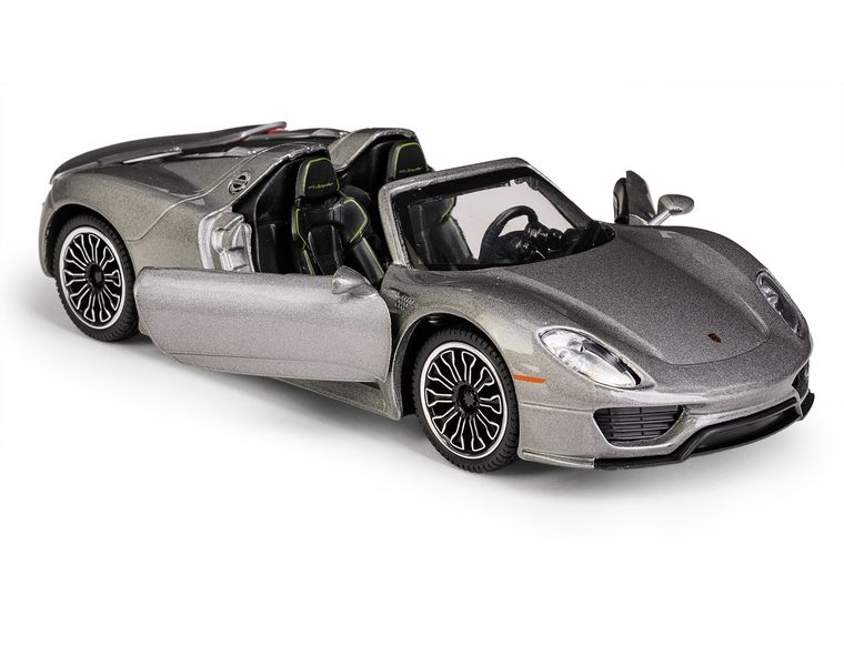 Daffi, MSZ, Porsche 918 Spyder, pojazd, model metalowy, szary, 1:32