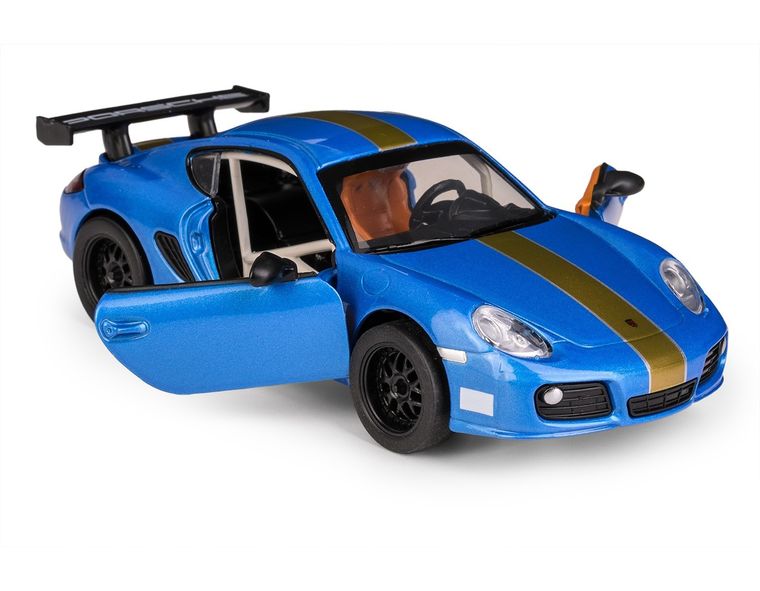 Daffi, MSZ, Porsche Cayman S, pojazd, model metalowy, niebieski, 1:32