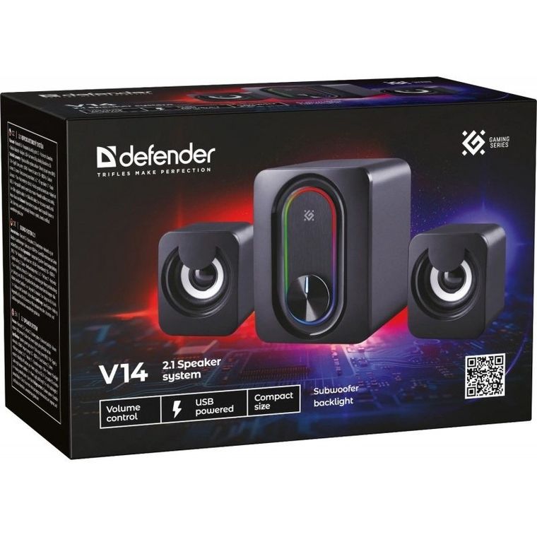 Defender, głośniki komputerowe, V14 2.1 bluetooth, 11W, USB, 65314
