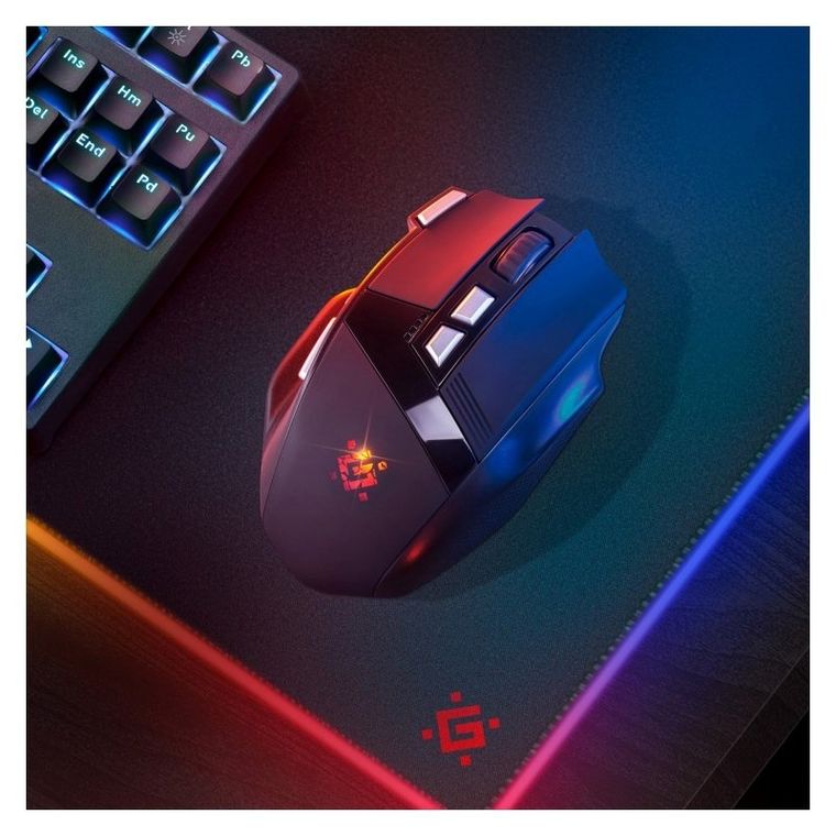 Defender, Knight RF, mysz, bezprzewodowa, 3200dpi, 8P, czarna, GM-885