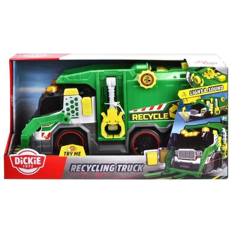 Dickie, śmieciarka, pojazd ze światłem i dźwiękiem, 39 cm