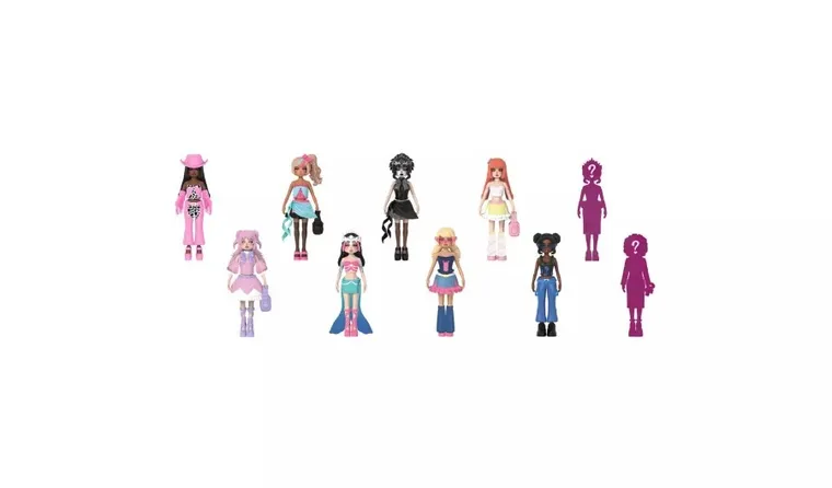 Dress To Impress, Mystery Models, mini lalka z kodem do gry, różowa, 1 szt