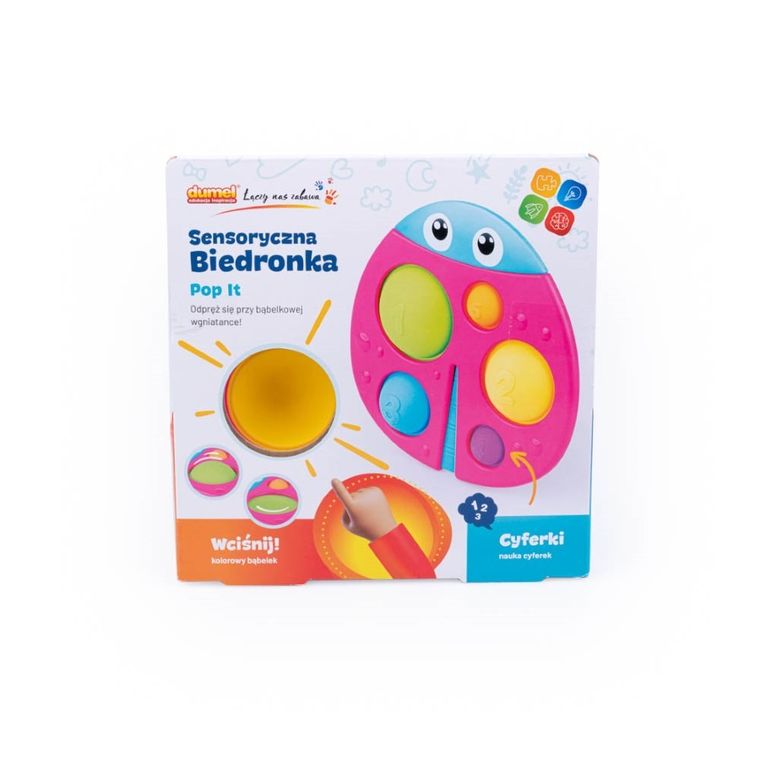 Dumel Discovery, Sensoryczna Biedronka, Pop It, zabawka interaktywna