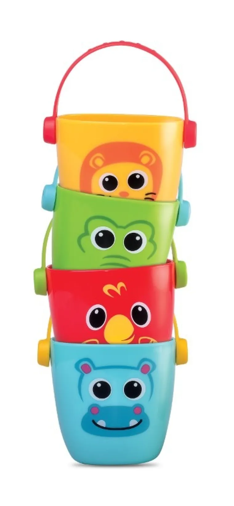 Dumel Discovery, Wiaderka zwierzątka, zabawka kąpielowa, 4 szt.