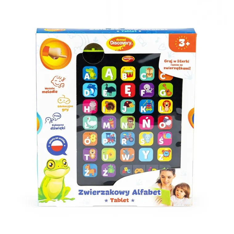 Dumel Discovery, Zwierzakowy alfabet, Tablet, zabawka interaktywna