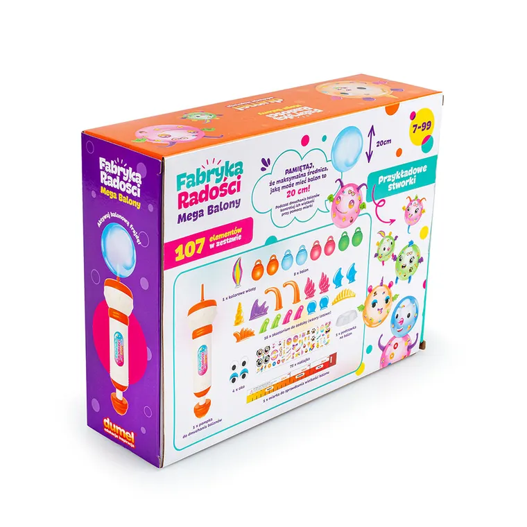 Dumel, Fabryka Radości, Mega balony, zestaw kreatywny