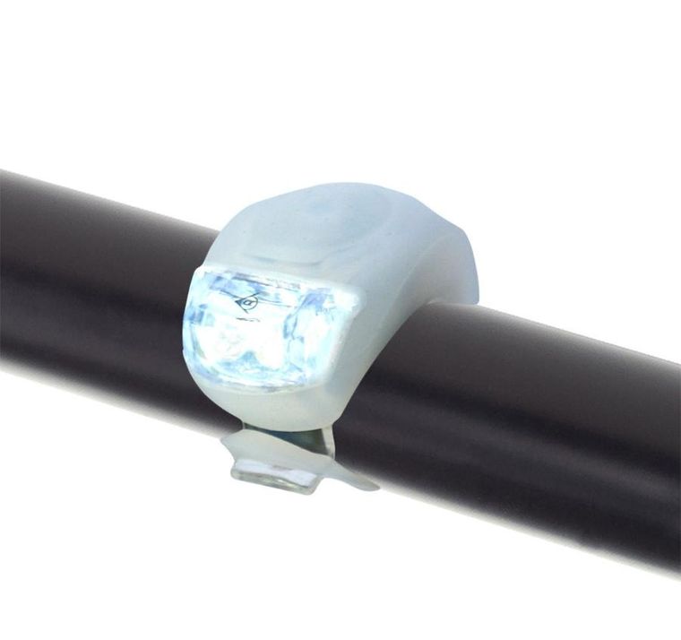 Dunlop, zestaw silikonowych lampek rowerowych LED, na przód i tył