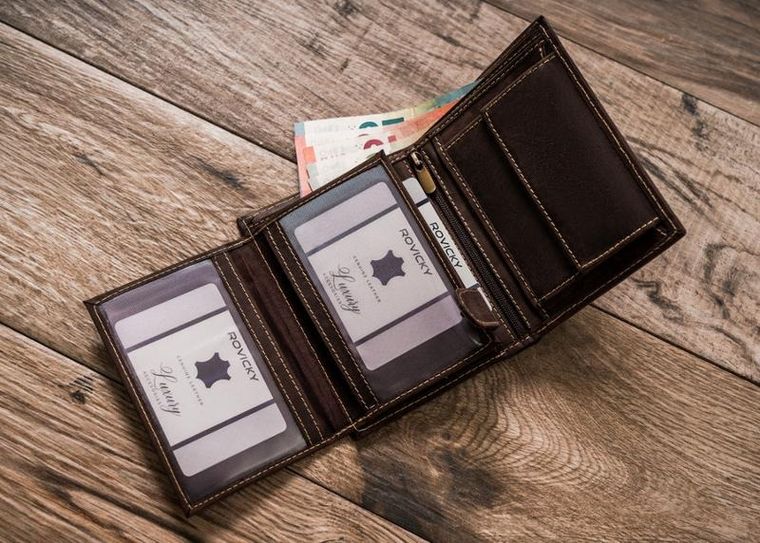 Duży, pionowy portfel męski ze skóry naturalnej, Always Wild