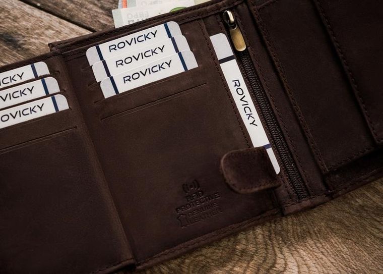 Duży, pionowy portfel męski ze skóry naturalnej, Always Wild