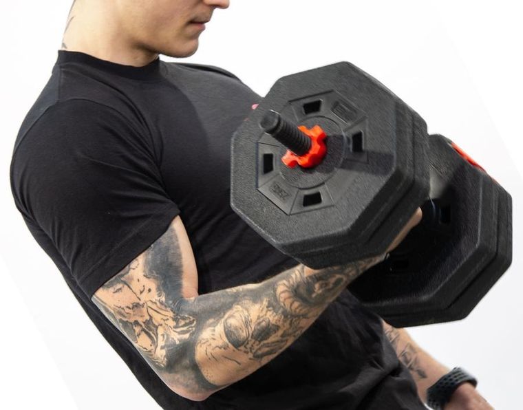 EB Fit, hantla kompozytowa, kettlebell, przyrząd do pompek 3w1, 10 kg