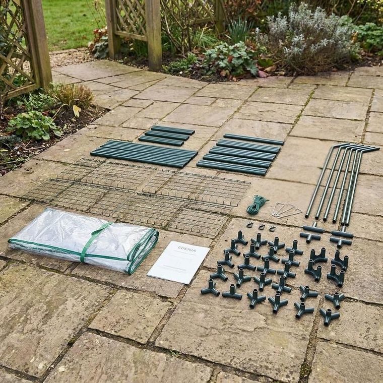 Edenia, Miva, mini szklarnia foliowa z półkami, 73-143-195 cm