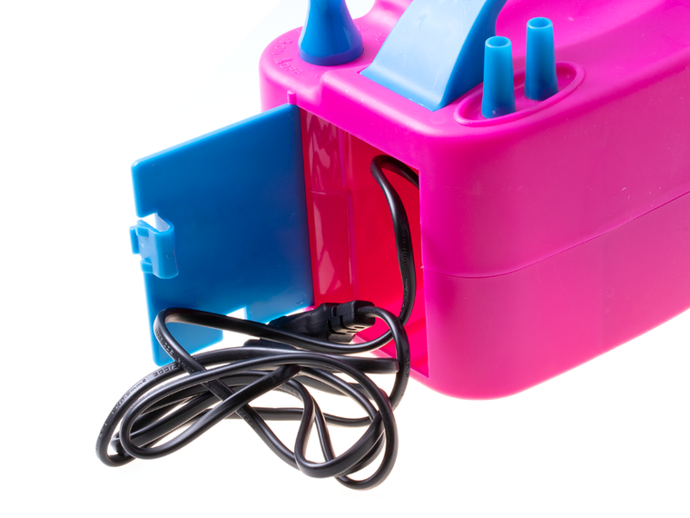 Elektryczna pompka do balonów, dwie dysze