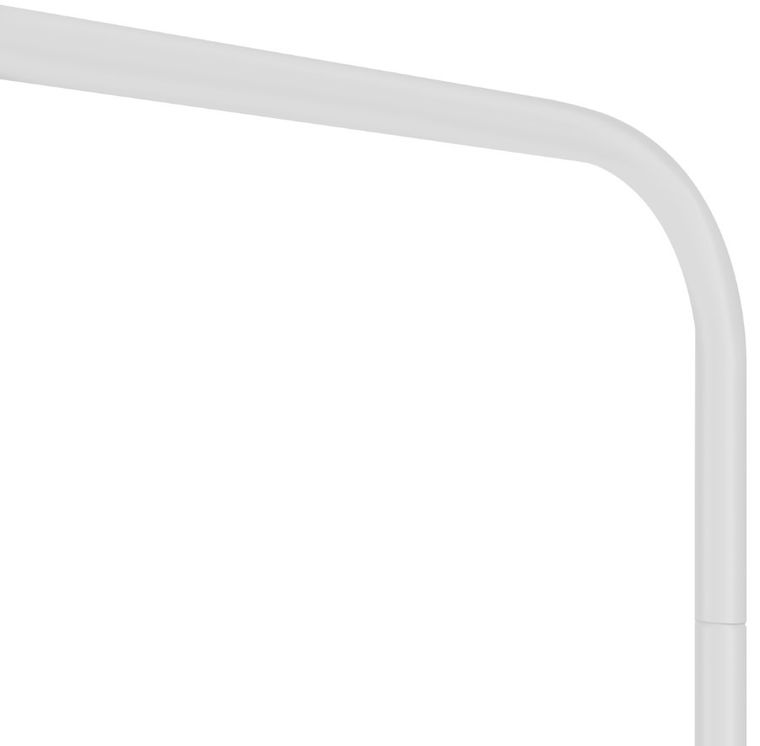 Enero, bramka piłkarska, biała, 182-122-61 cm