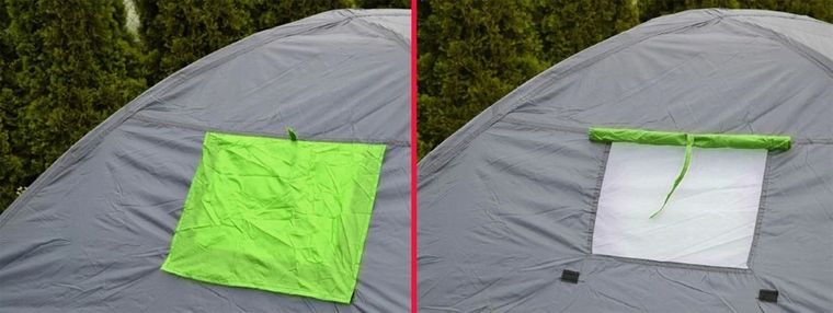 Enero Camp, namiot 4 osobowy cool czarno-zielony Camp