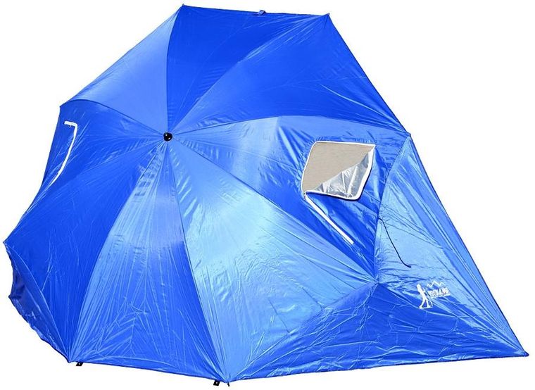 Enero Camp, parasol, parawan plażowy 2w1, 190 cm