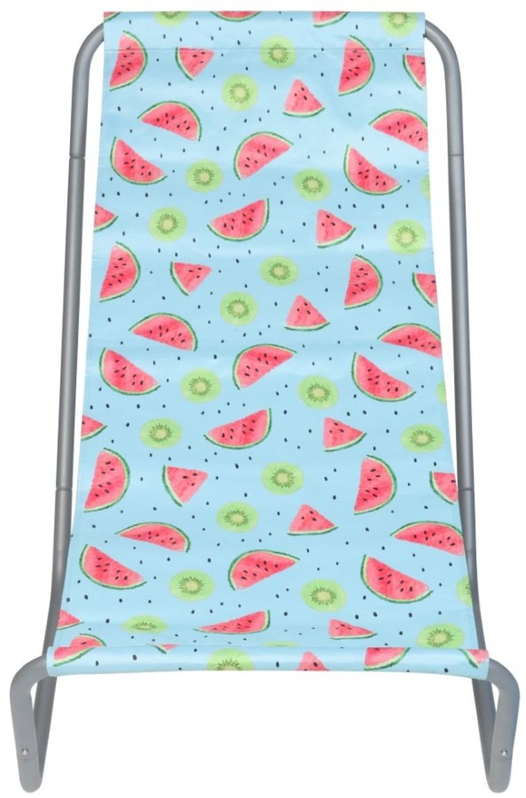 Enero Camp, składany leżak ogrodowo-plażowy z torbą, fruit melon