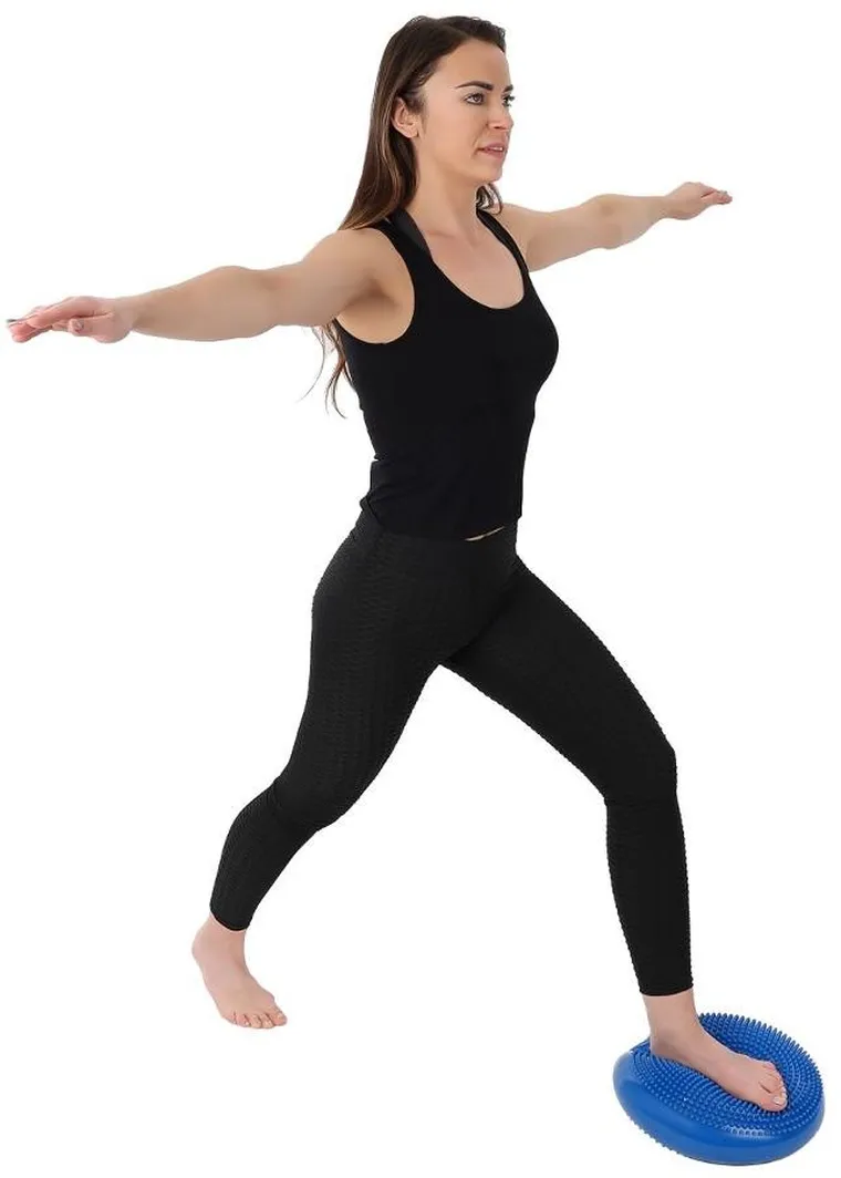 Enero fit, dysk poduszka sensomotoryczna z pompką, 33 cm, różowy