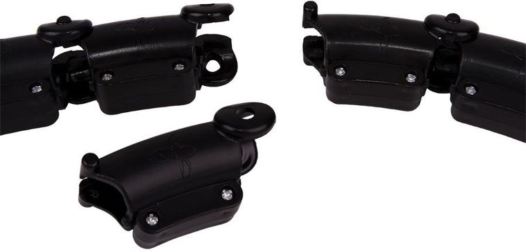 Enero Fit, Hula Hop z masażerem i obciążeniem, czarne