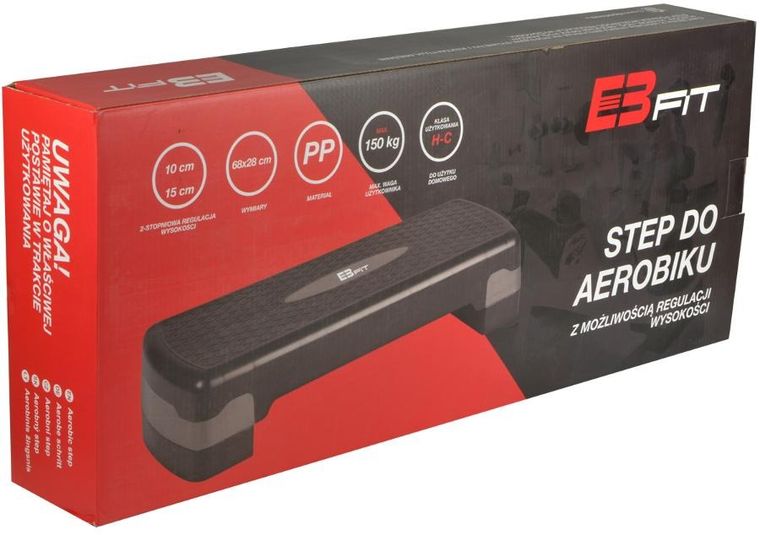 Enero fit, step do aerobicu, 2 stopniowa regulacja, 68-28 cm
